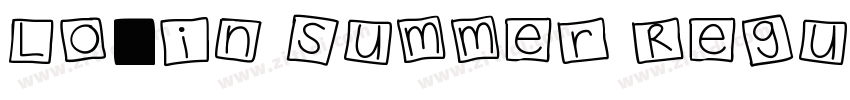 Lovin Summer Regular字体转换